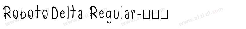 RobotoDelta Regular字体转换